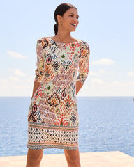 Darcy Vista Cove 3/4-Sleeve Dress
