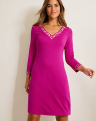 Darcy Embellished V-Neck Dress