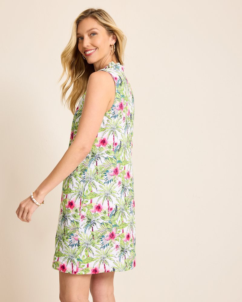Two Palms Coastal Palms Linen Shift Dress