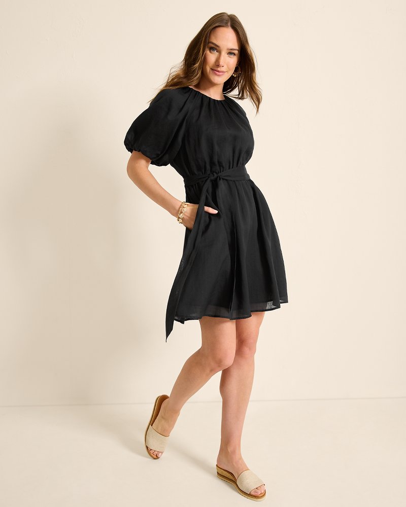 Paradise Breeze Elbow-Sleeve Dress