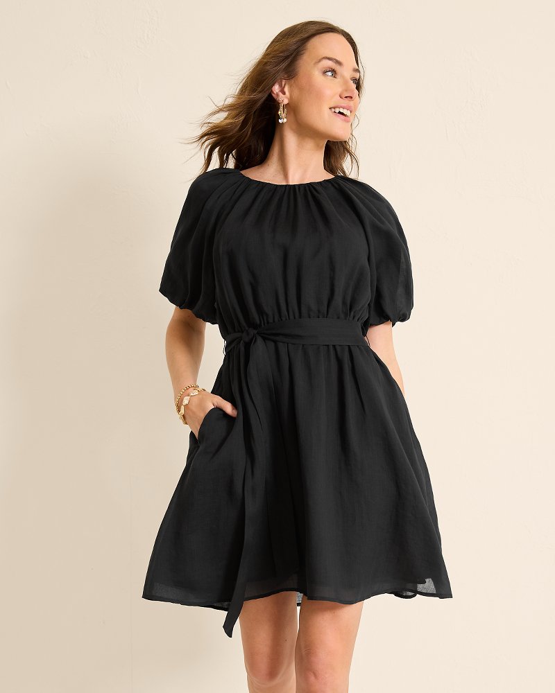Paradise Breeze Elbow-Sleeve Dress