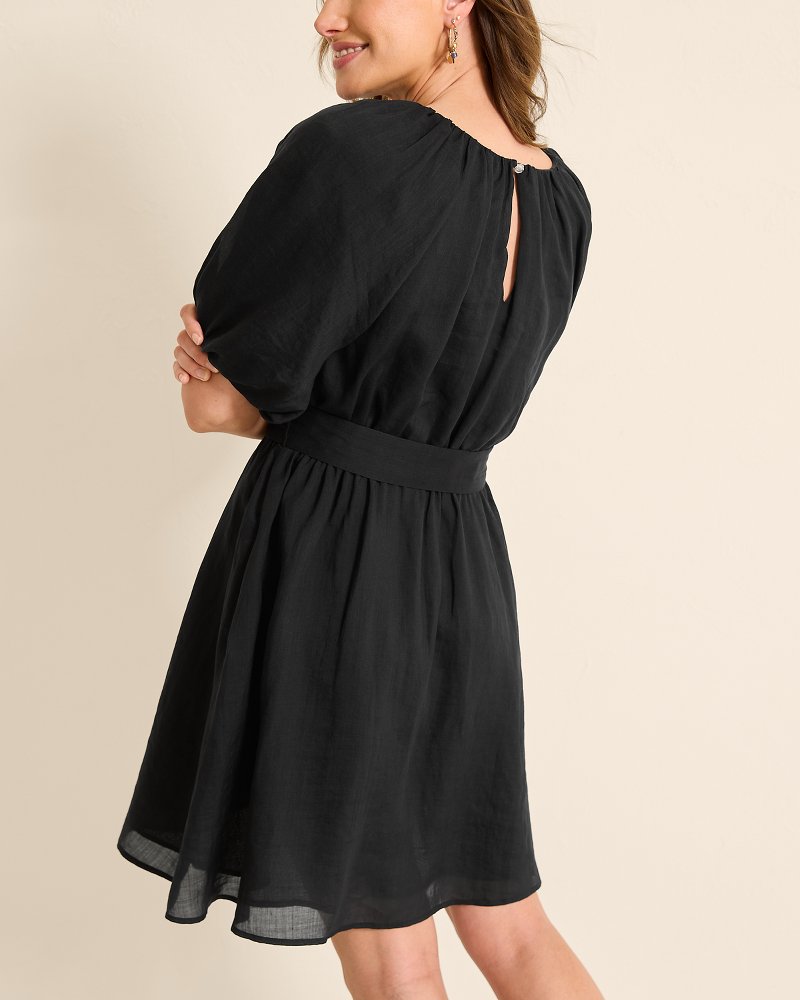 Paradise Breeze Elbow-Sleeve Dress