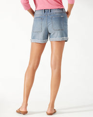 Boracay® Indigo High-Rise 4-Inch Utility Shorts