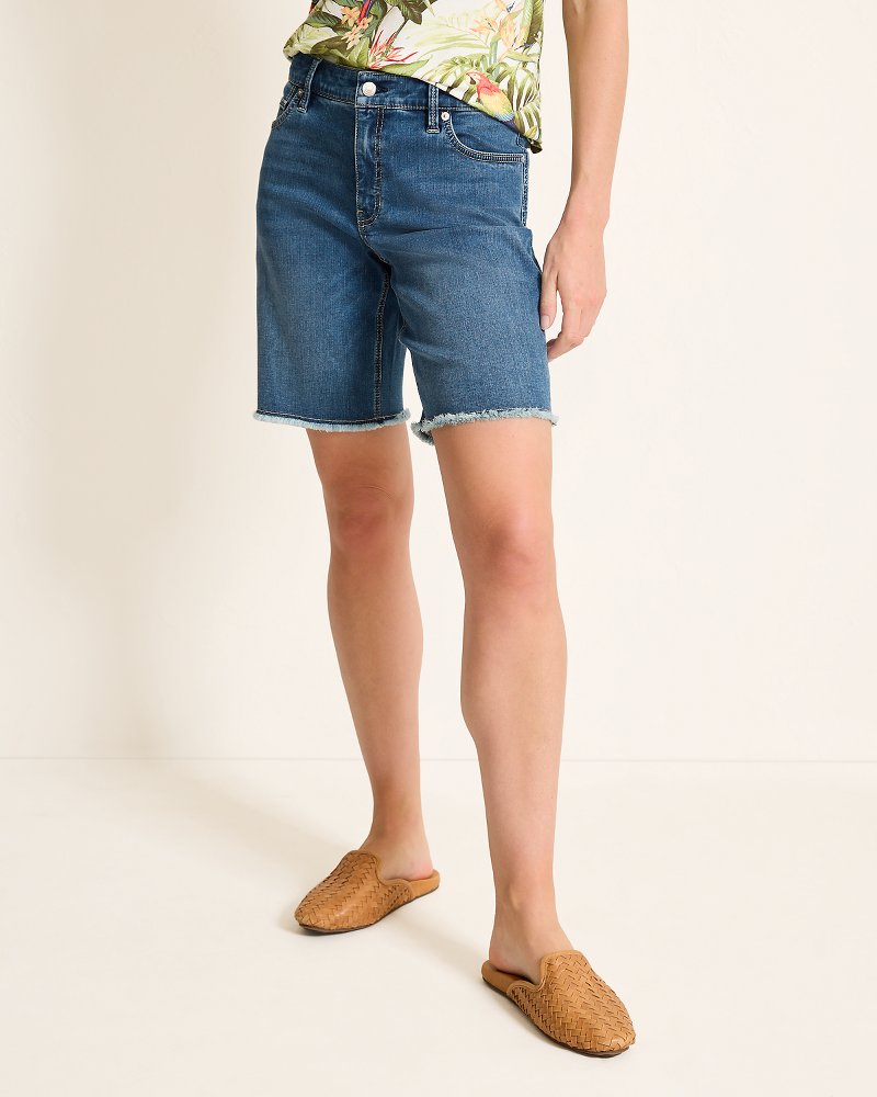 Cut-Off Bermuda Denim Shorts