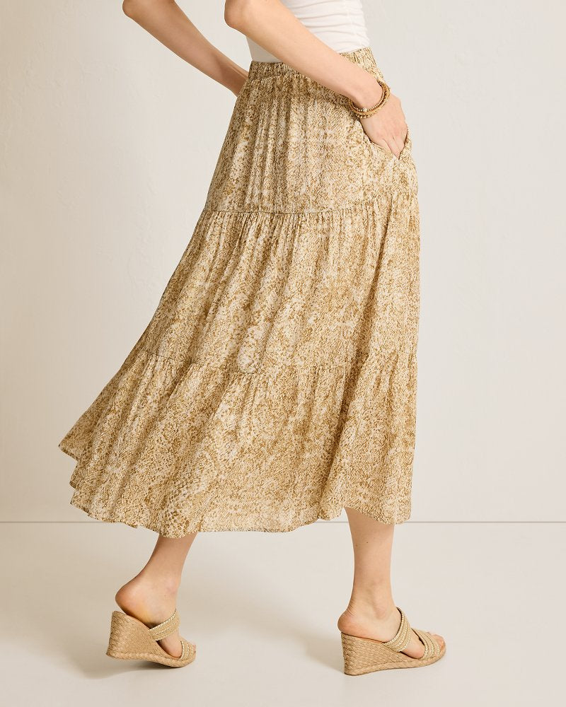 Playa Python Shimmer Midi Skirt