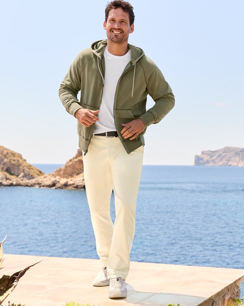 Boracay Flat-Front Chino Pants