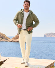 Boracay Flat-Front Chino Pants
