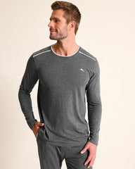Big & Tall Jersey Long-Sleeve Crewneck T-Shirt