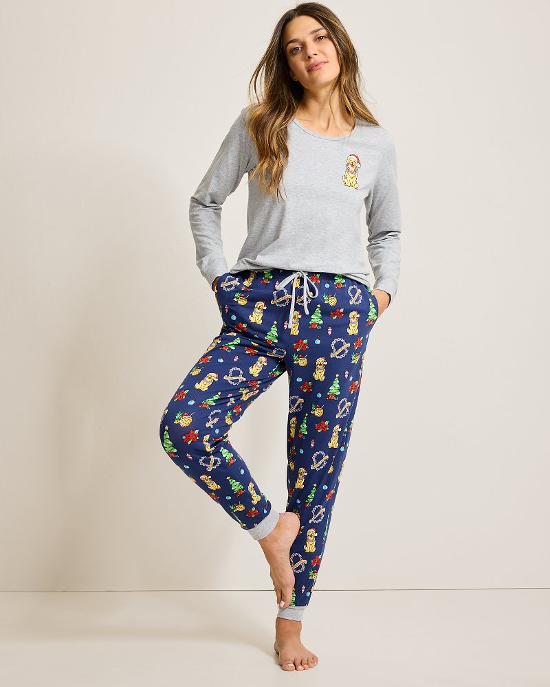 Holiday Dog Long Sleeve & Pants Family Pajama Set