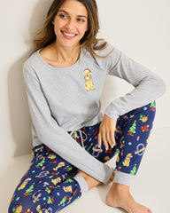 Holiday Dog Long Sleeve & Pants Family Pajama Set