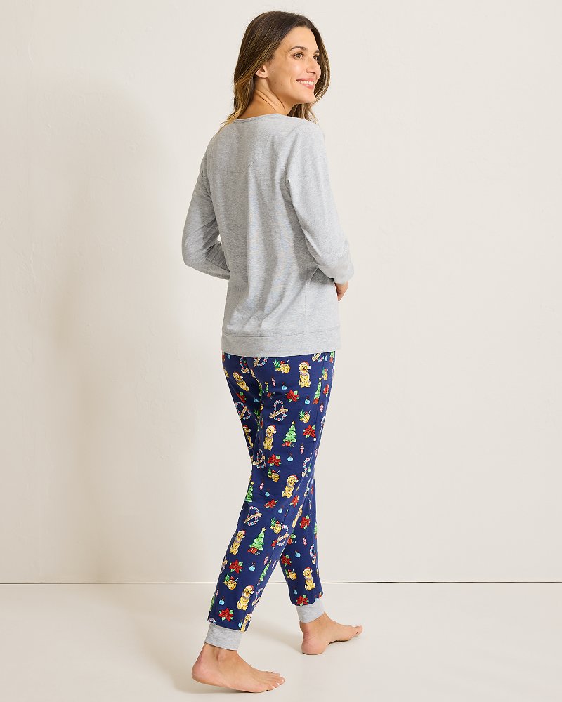 Holiday Dog Long Sleeve & Pants Family Pajama Set