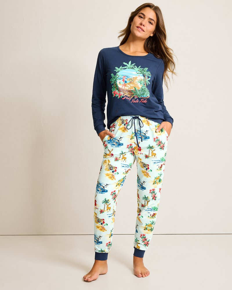 Holiday Santa Long Sleeve & Pants Pajama Set