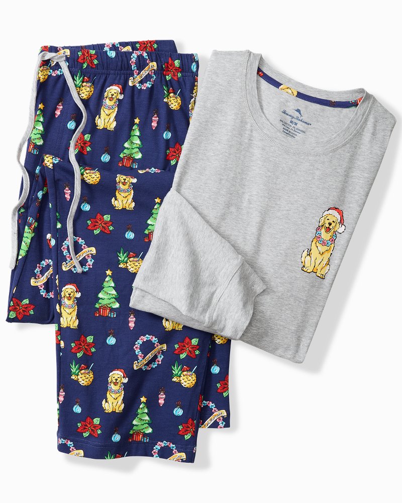 Holiday Dog Long Sleeve & Pants Pajama Set