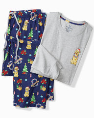 Holiday Dog Long Sleeve & Pants Pajama Set