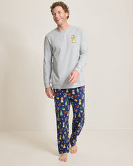 Big & Tall Holiday Dog Long Sleeve & Pants Pajama Set