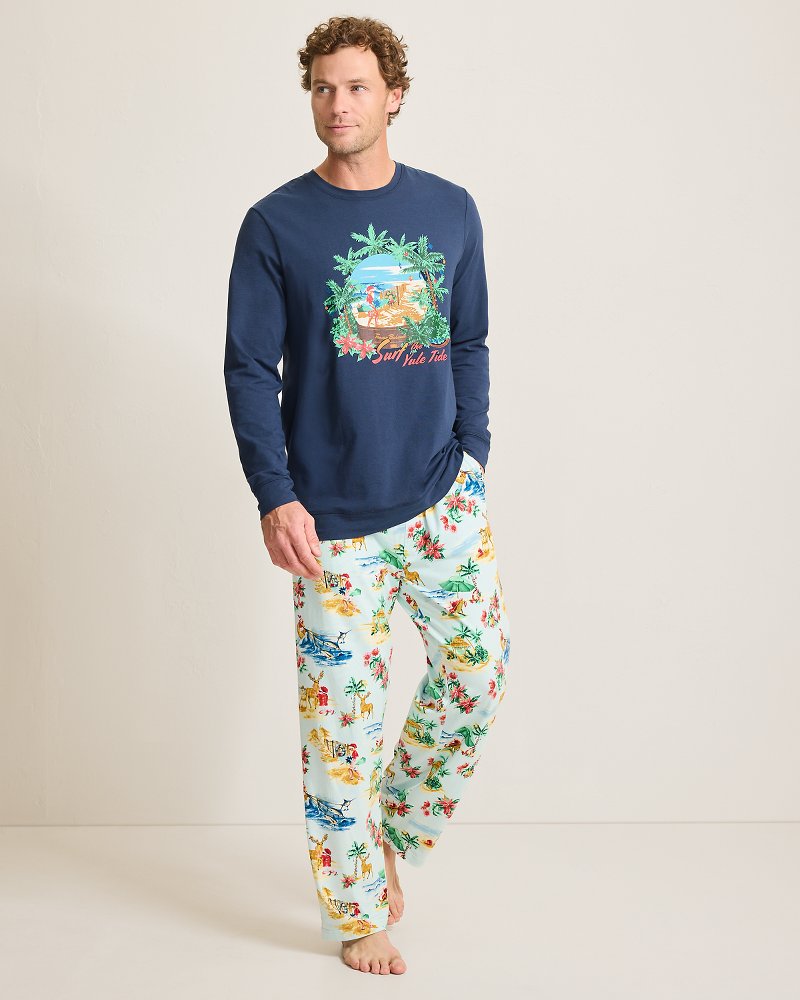 Holiday Santa Long Sleeve & Pants Pajama Set