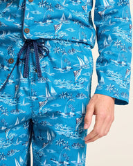 Big & Tall Woven Long Sleeve & Pants Pajama Set