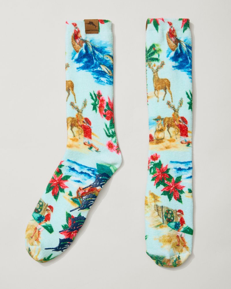 Island Soft® Holiday Santa Socks