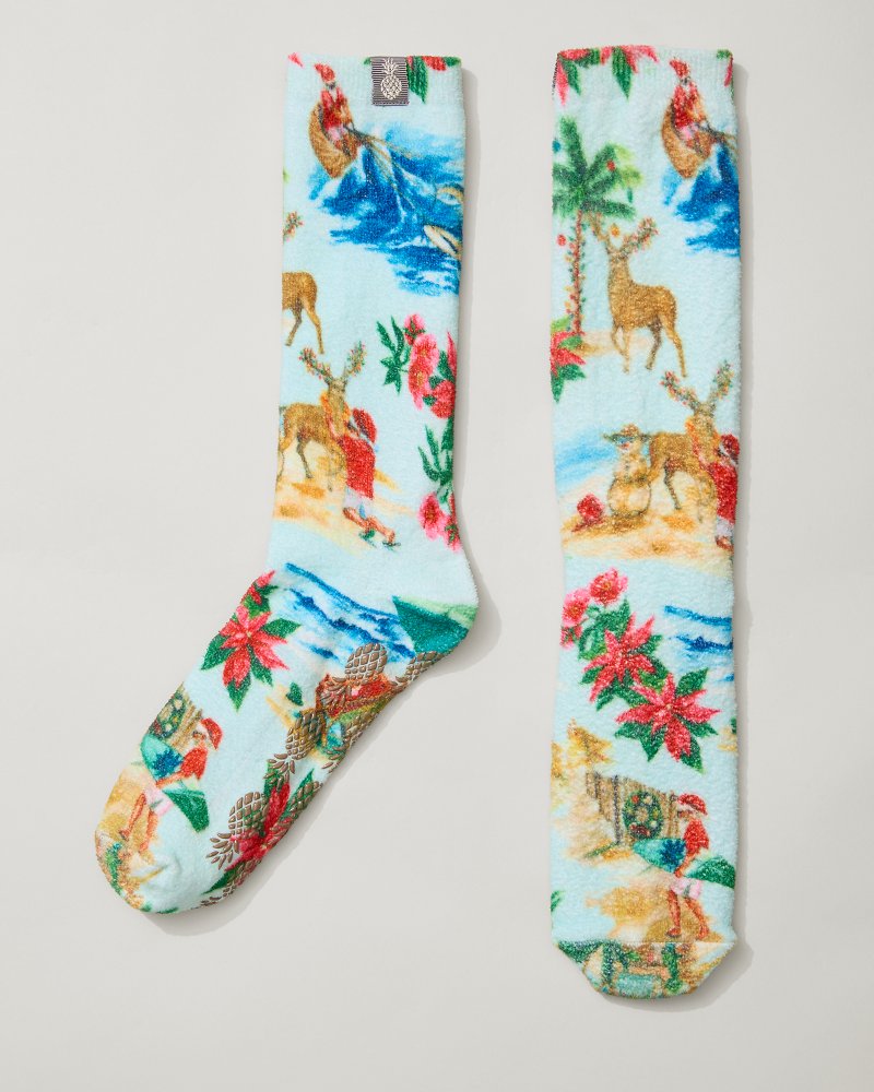Island Soft® Holiday Santa Socks