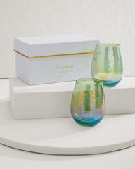 Luster Stemless Wine Glasses — Set of 2
