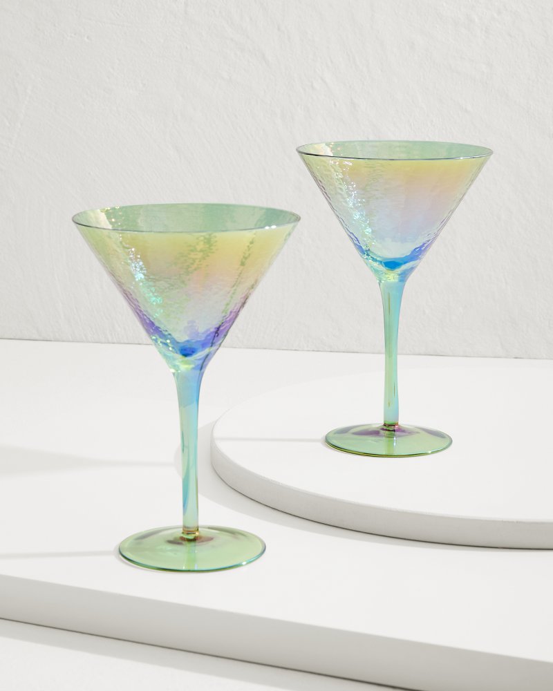 Luster Martini Glasses — Set of 2