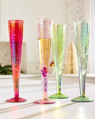 Luster Champagne Glasses — Set of 4