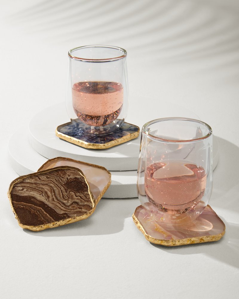 Agate Coasters — Set of 4