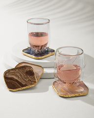 Agate Coasters — Set of 4