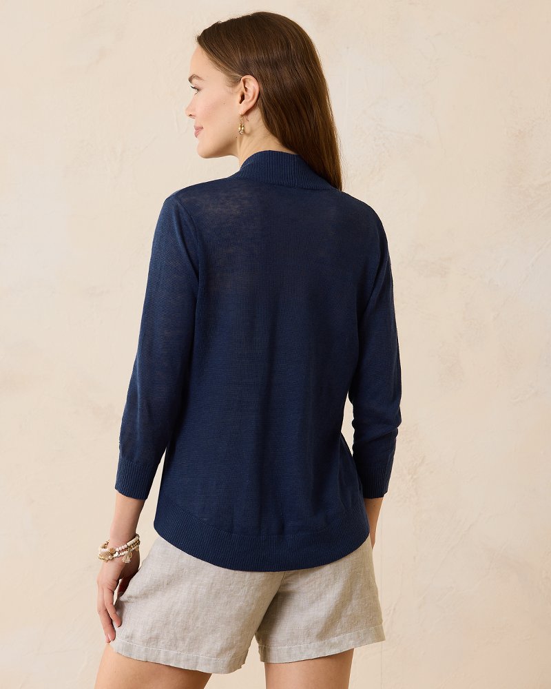 Lea Open Linen Cardigan