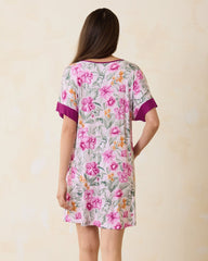 Jersey Short-Sleeve Sleep Caftan
