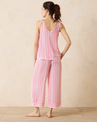 Woven Challis Tank & Cropped Pants Pajama Set